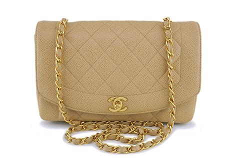 chanel diana bag caviar